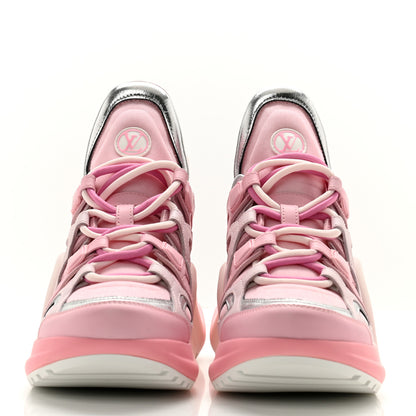 Louis Vuitton Calfskin Technical Nylon LV Archlight Sneaker 36 Pink 2 of 12