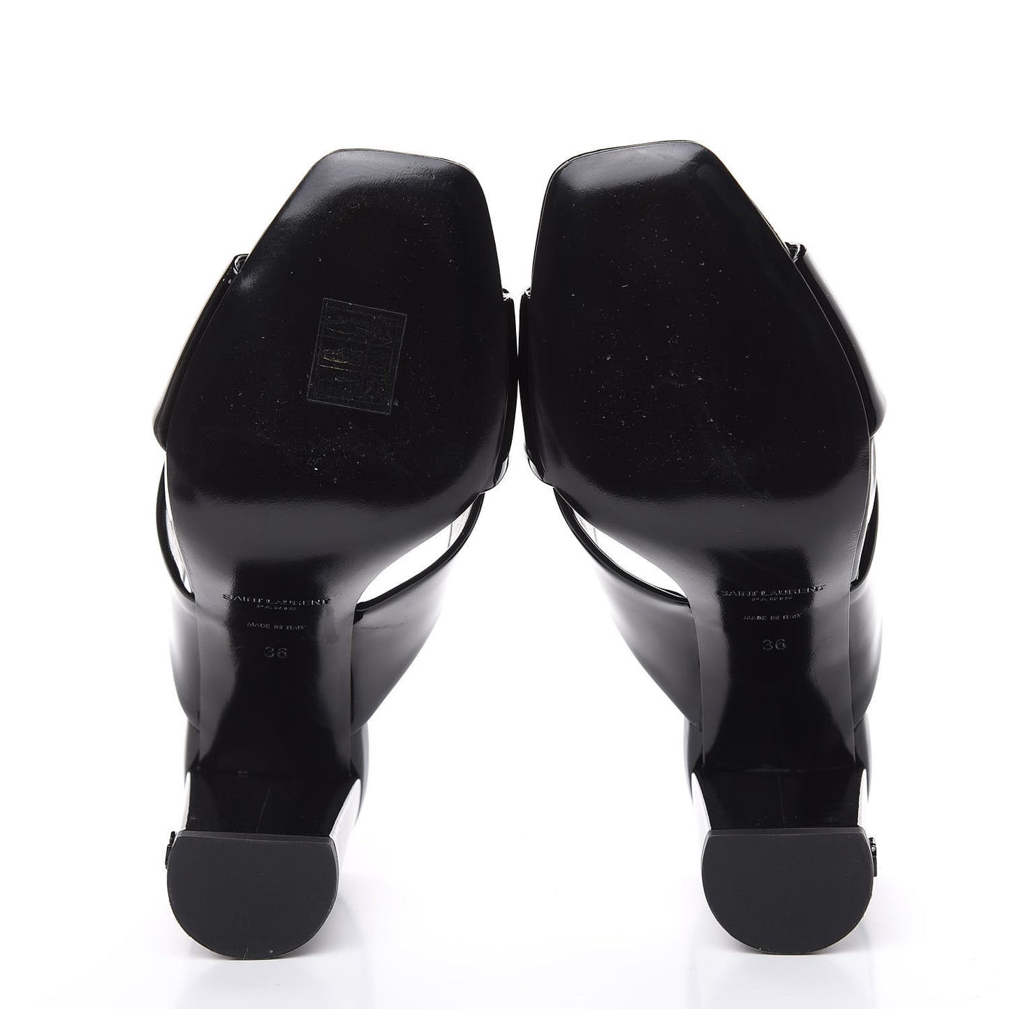 Patent LouLou 95 Mule Sandals 36 Black