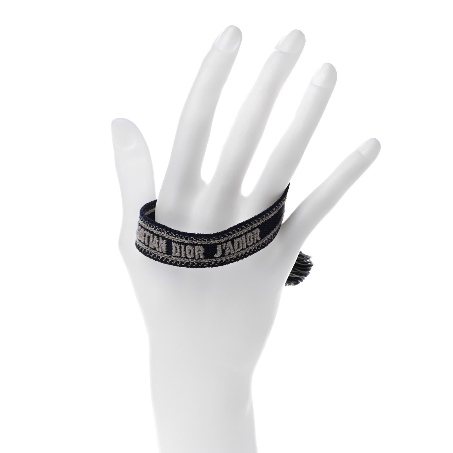 Christian Dior Woven Cotton J'Adior Friendship Bracelet Navy 3 of 7