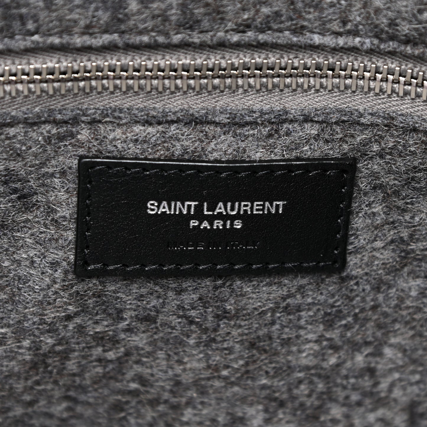Wool Calfskin Rive Gauche Tote Grey