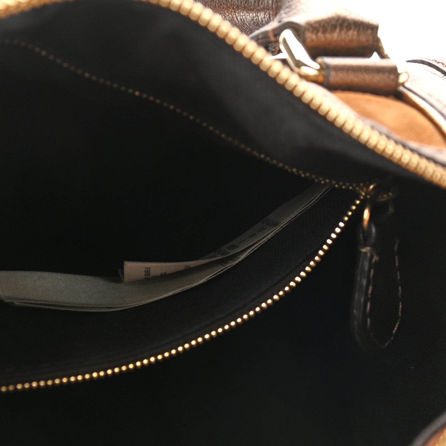 Burberry Haymarket Check Medium Alchester Bowling Bag Bronze 6 of 14