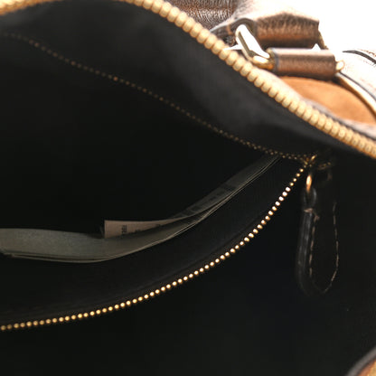 Burberry Haymarket Check Medium Alchester Bowling Bag Bronze 6 of 14
