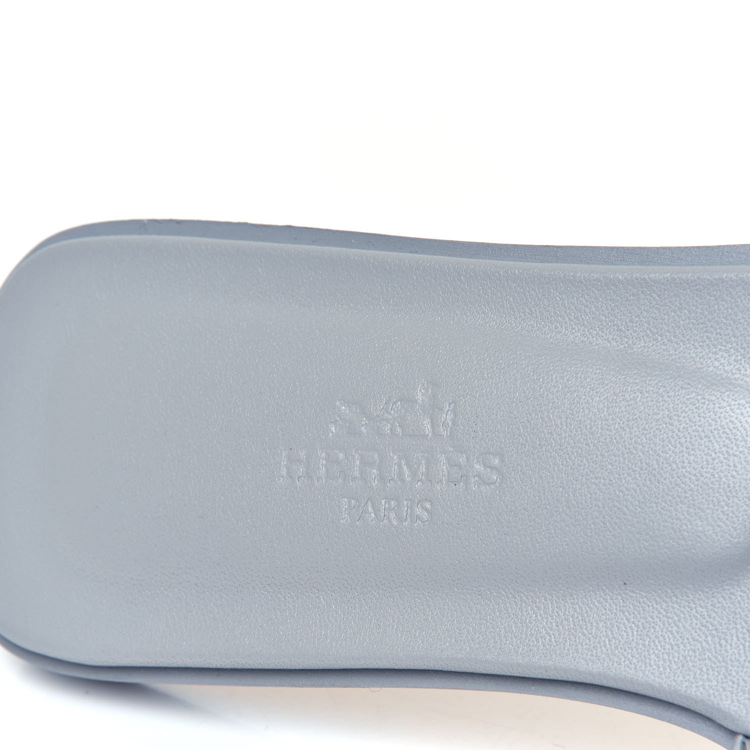 Hermes Epsom Oran Sandals 35 Bleu Glacier 6 of 6