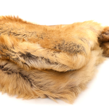 Fendi Shearling Suede Large Soft Peekaboo Beige 9 of 9
