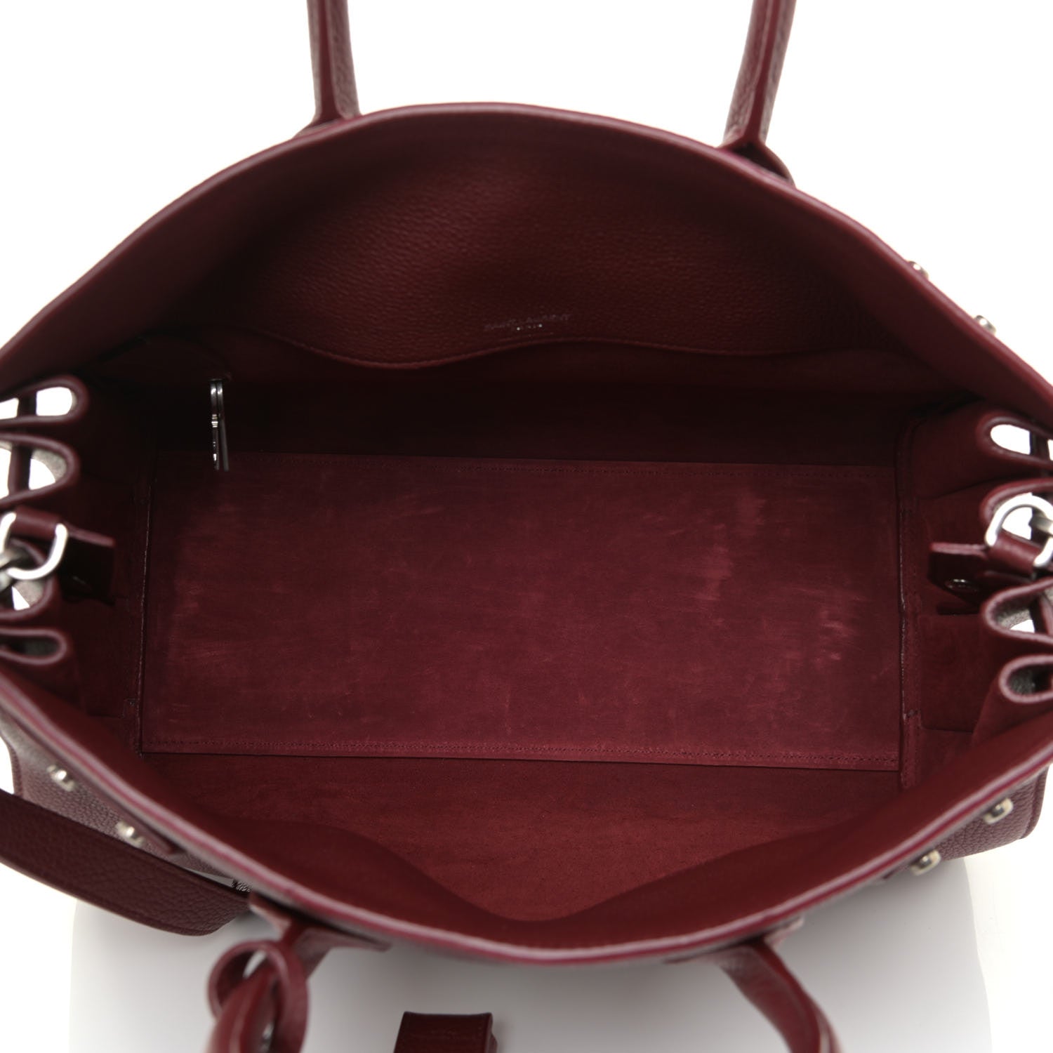 Saint Laurent Grained Calfskin Small Supple Sac De Jour Dark Pallisandre 6 of 16