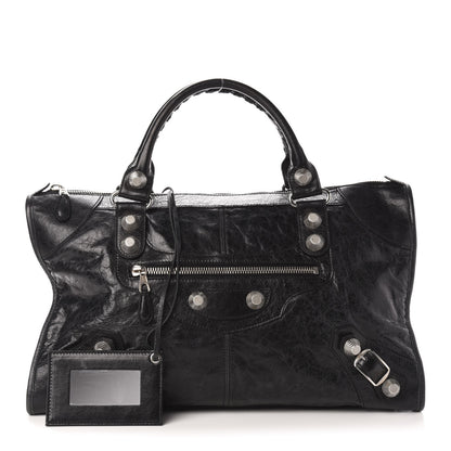 Balenciaga Agneau Giant 21 Silver Hardware Work Black 1 of 15