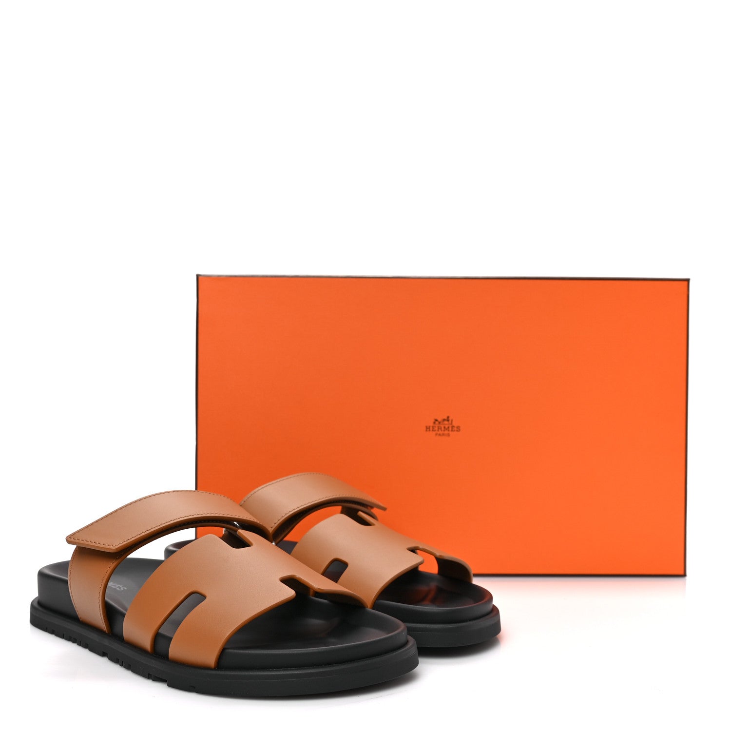 Hermes Calfskin Womens Chypre Sandals 39 Natural 9 of 9