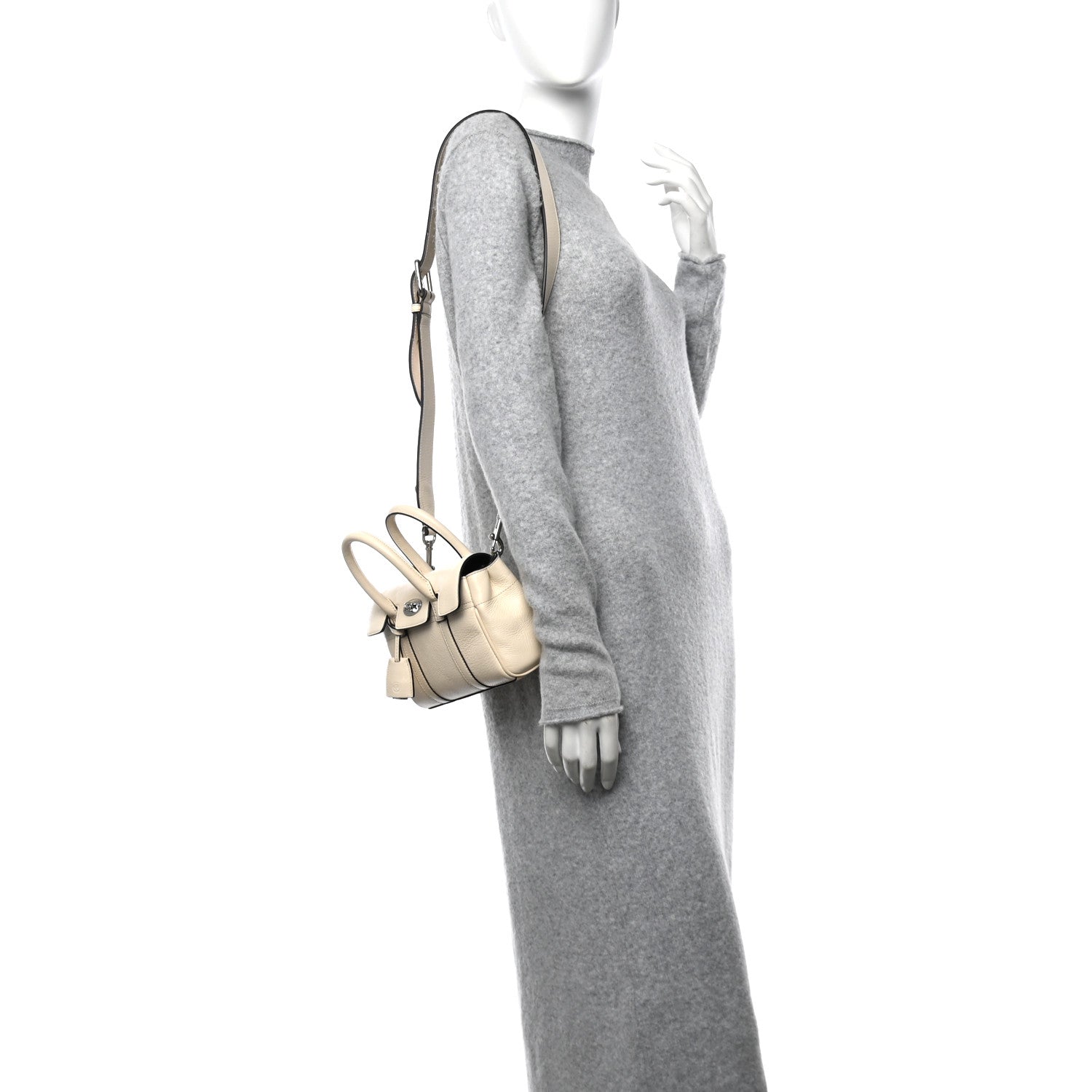 Mulberry Classic Grain Mini Bayswater White 2 of 13