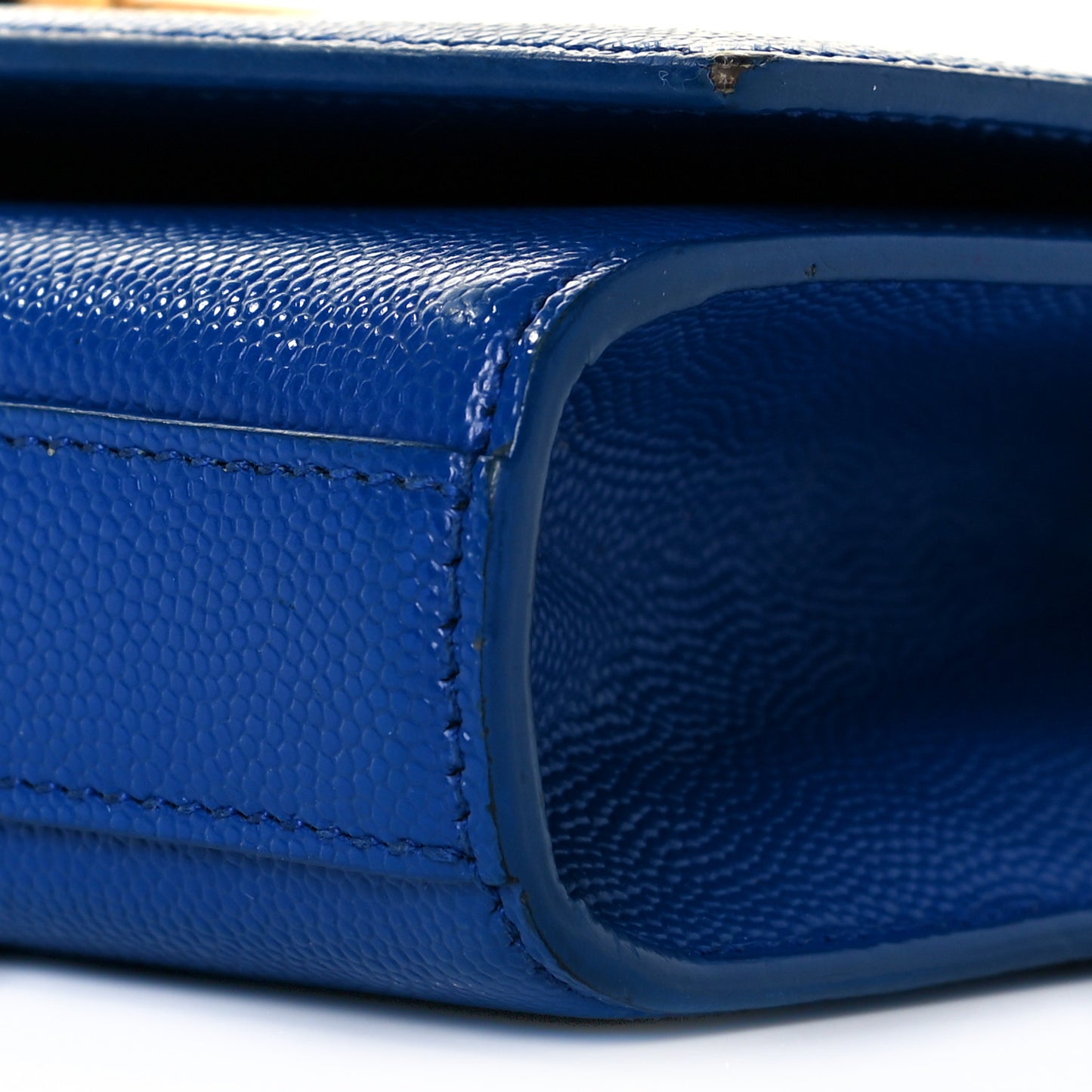 Grain De Poudre Small Classic Monogram Kate Satchel Royal Blue