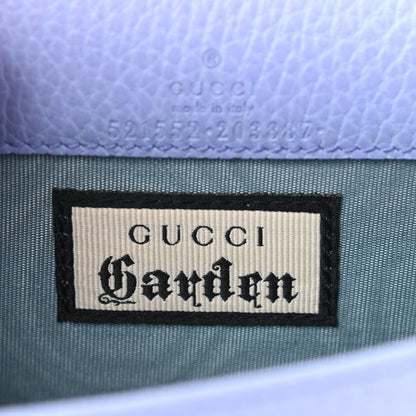 Gucci Dollar Calfskin Garden Mystic Cat Chain Wallet Periwinkle 6 of 9