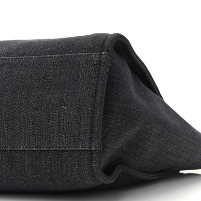 Chanel Denim Medium Deauville Tote Dark Blue 10 of 10