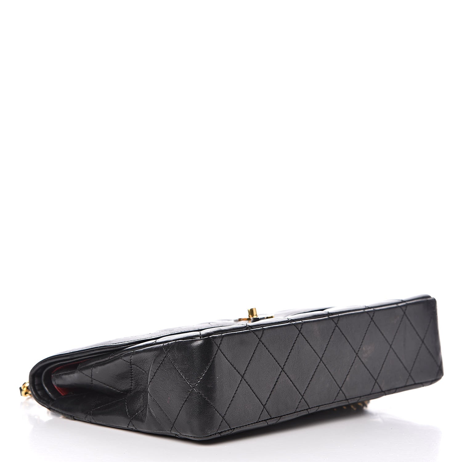 Chanel Lambskin Quilted Medium Double Flap Bag Black 4 of 19