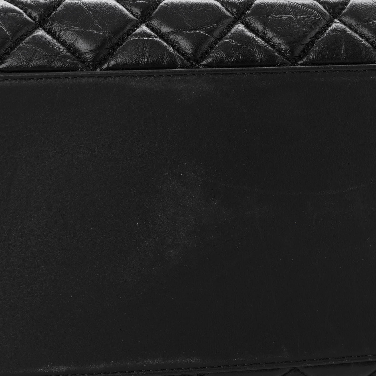 Chanel Aged Calfskin Quilted Large Coco Handle Shopping Tote Black 12 of 12