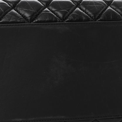 Chanel Aged Calfskin Quilted Large Coco Handle Shopping Tote Black 12 of 12