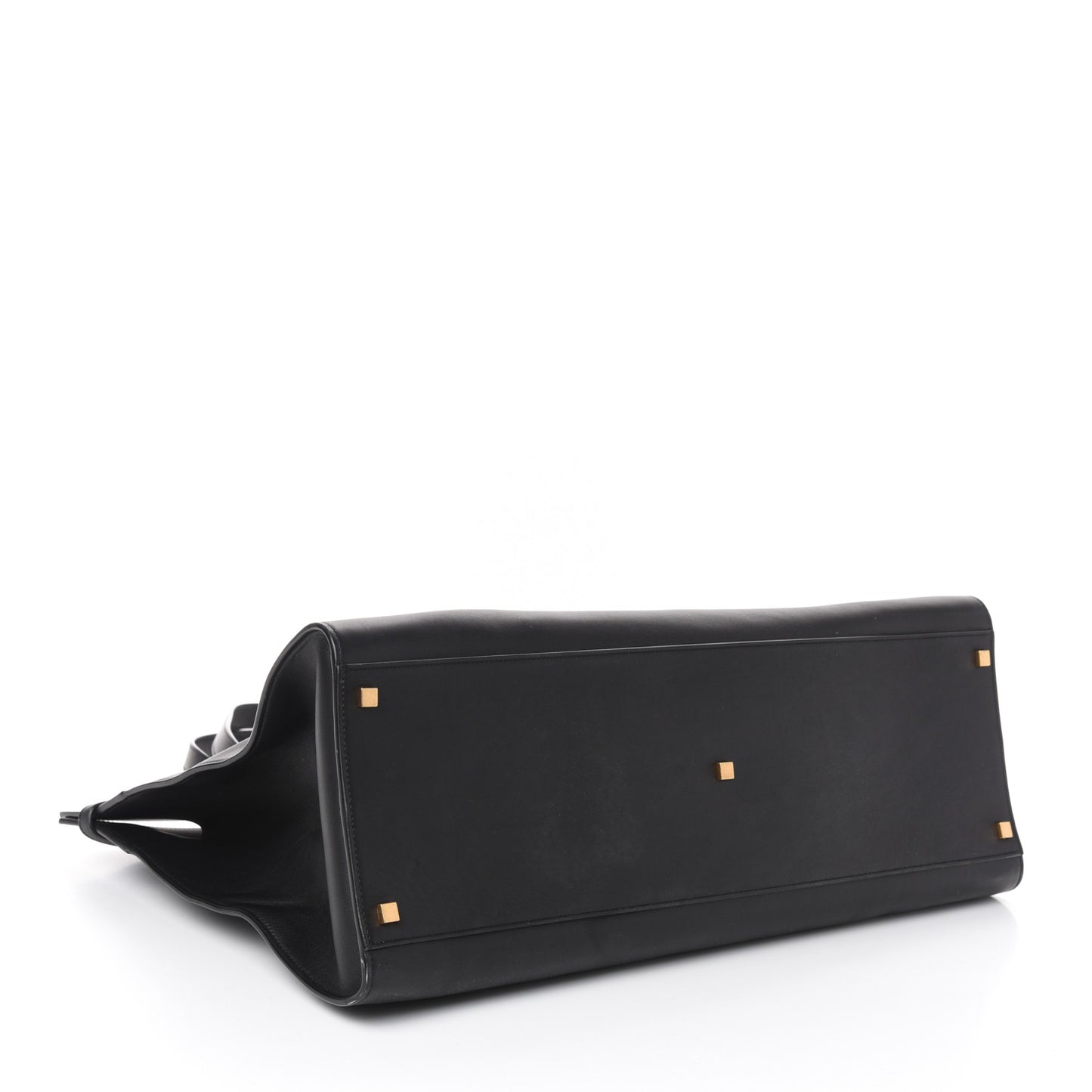 Calfskin Large Manhattan Shopper Tote Black