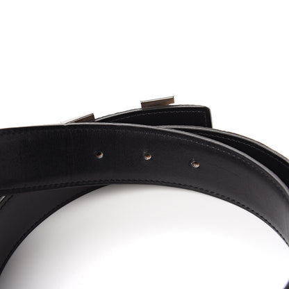 Hermes Box Togo Constance H Belt 95 Black Gold 3 of 6