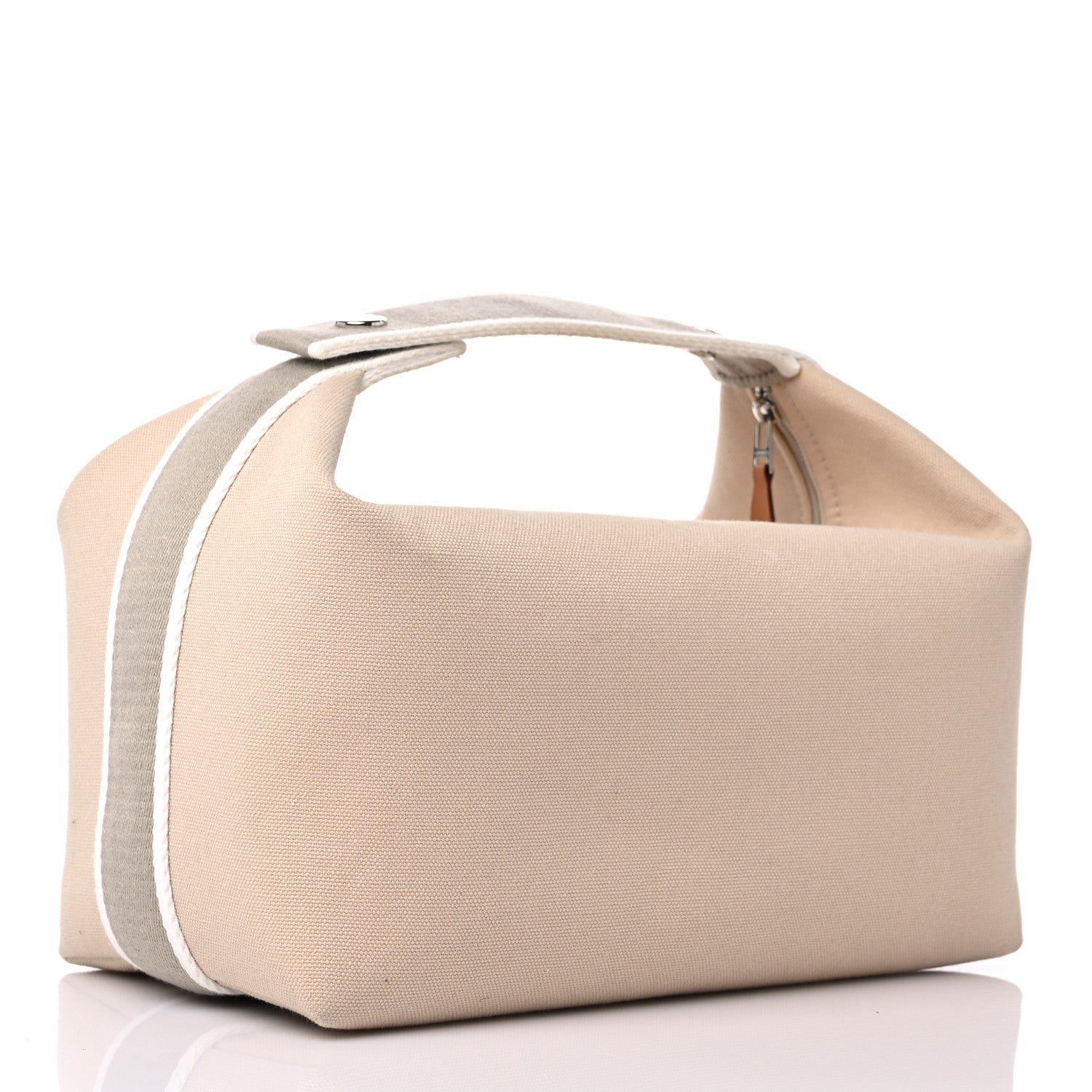 Hermes Canvas Large Bride-A-Brac Pouch Natural 3 of 12