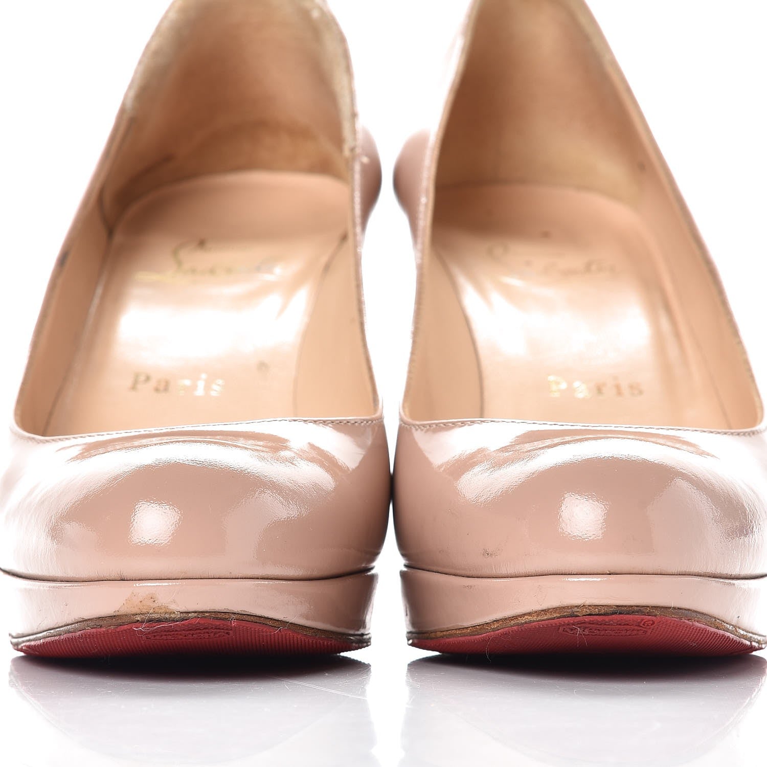 Christian Louboutin Patent New Simple 100 Pumps 37 Nude 15 of 16