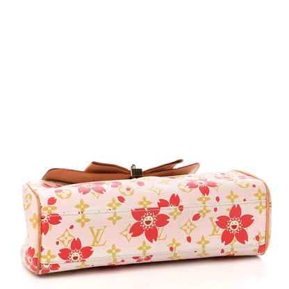 Louis Vuitton Monogram Cherry Blossom Sac Retro Bag Red 4 of 12