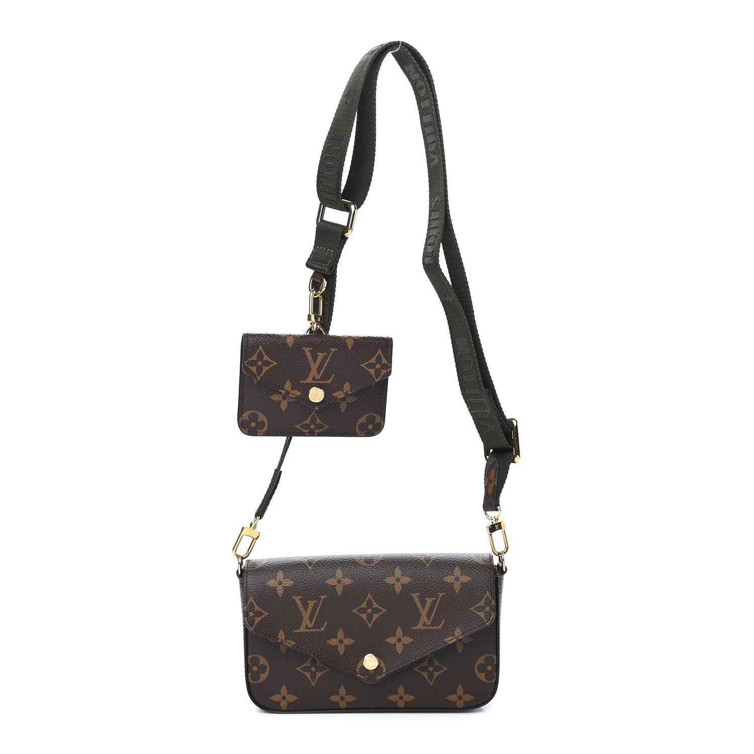 Louis Vuitton Monogram Felicie Strap & Go Kaki 1 of 8