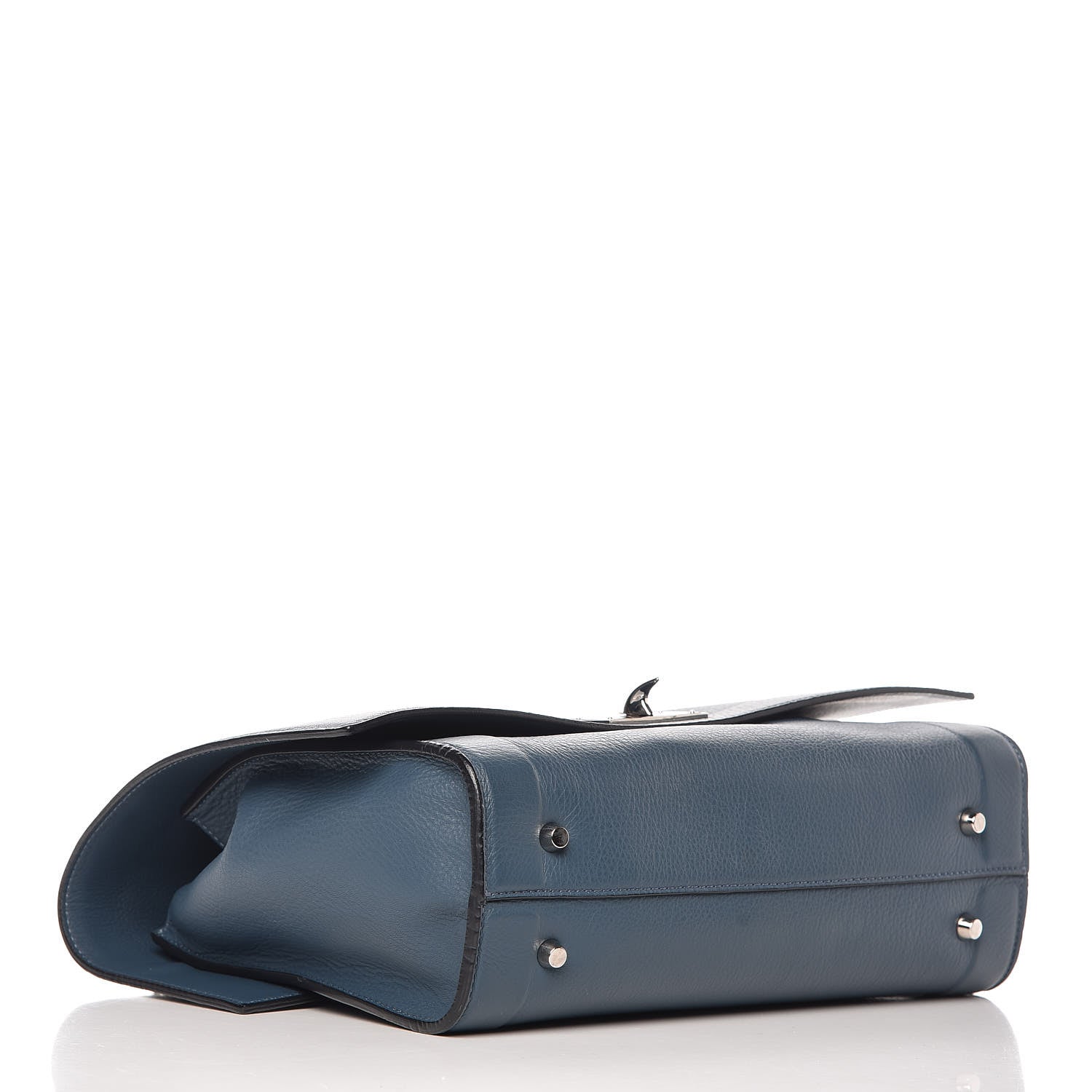 Givenchy Grained Calfskin Small Shark Lock Satchel Mineral Blue 5 of 17