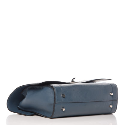Givenchy Grained Calfskin Small Shark Lock Satchel Mineral Blue 5 of 17