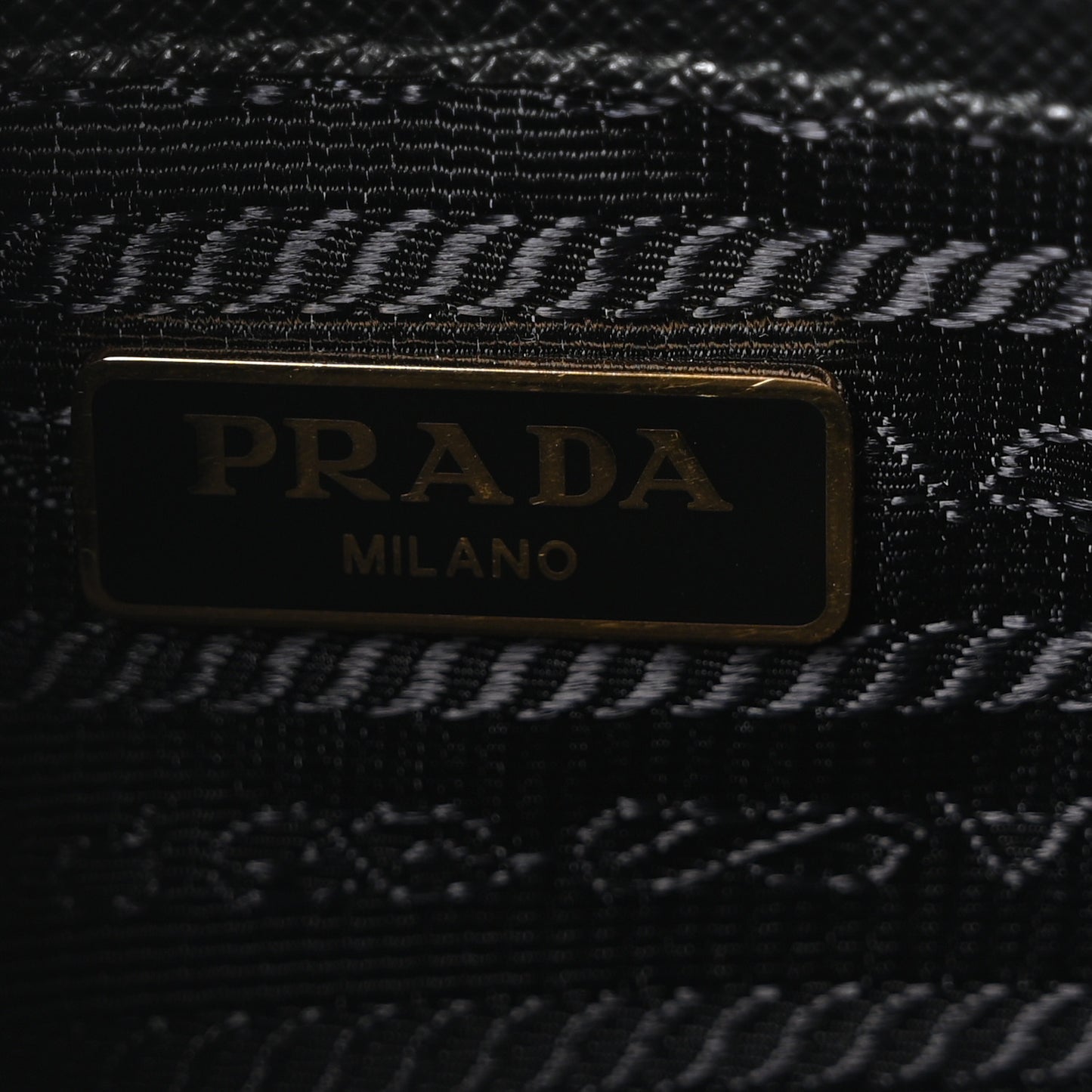Nylon Vela Saffiano Double Zip Crossbody Black