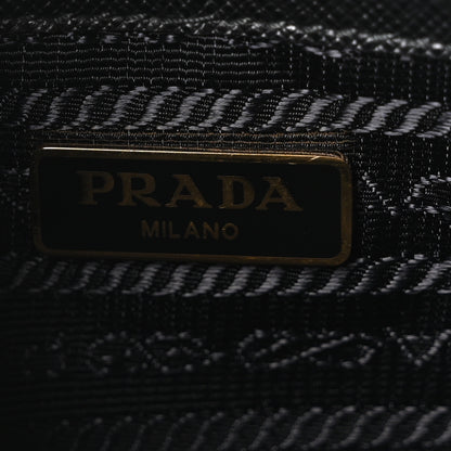 Prada Nylon Vela Saffiano Double Zip Crossbody Black 6 of 10