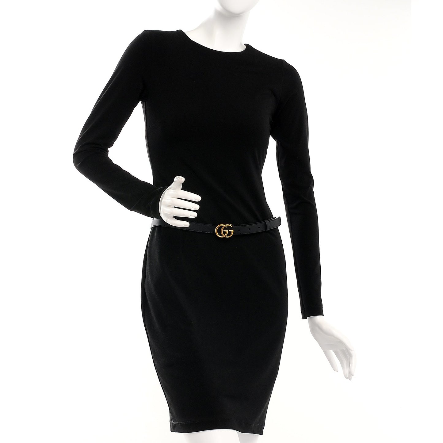 Calfskin Double G 20mm Belt 80 32 Black