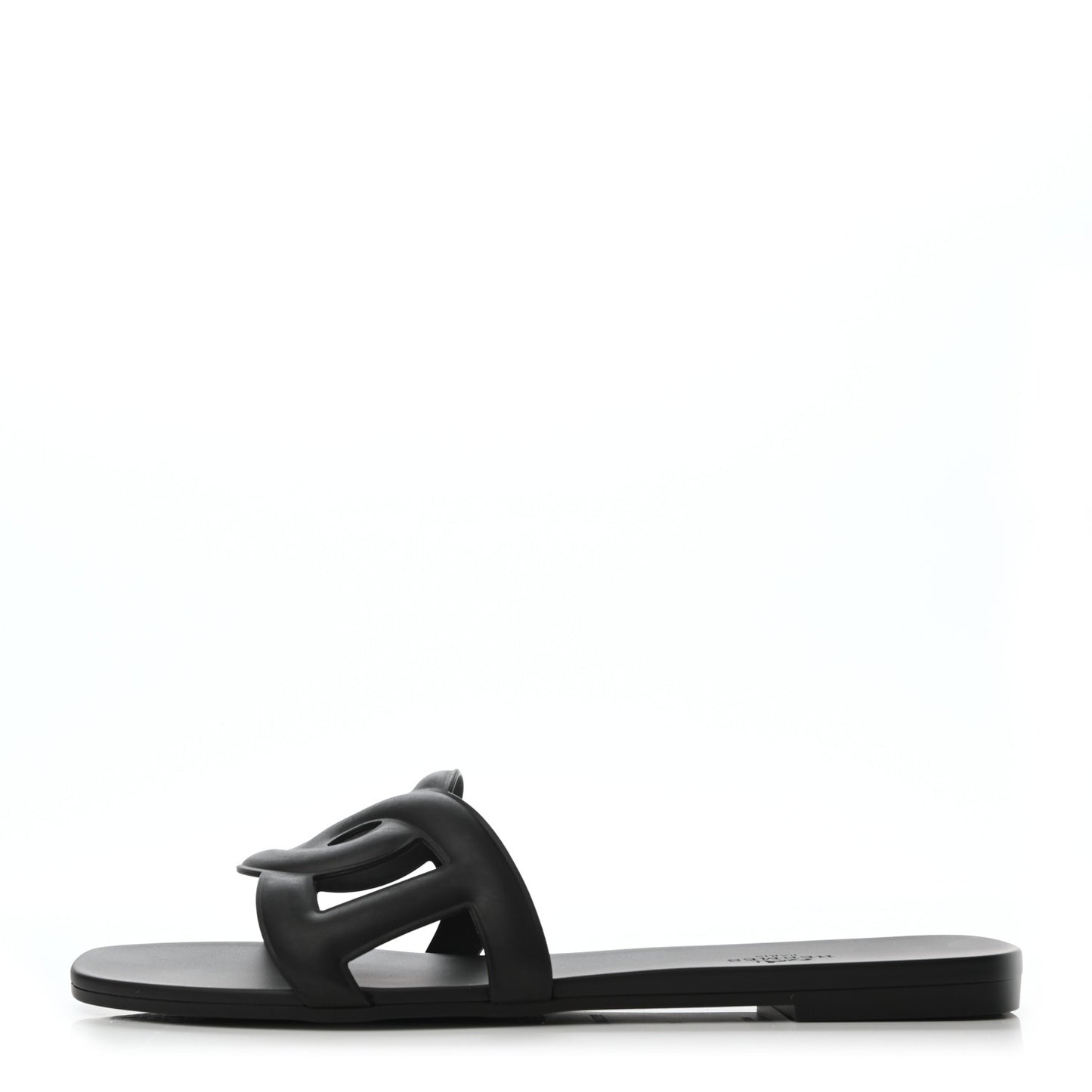 Rubber Aloha Sandals 41 Black