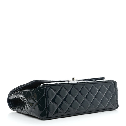 Chanel Patent Quilted Maxi Double Flap Navy 3 of 10