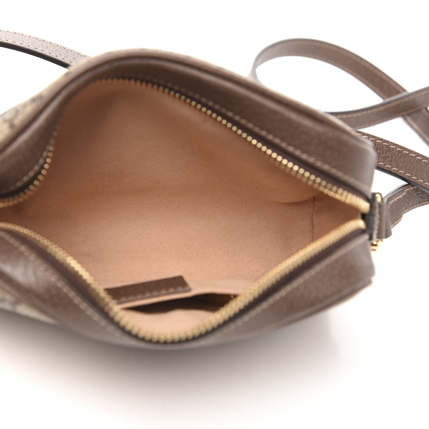 GG Supreme Monogram Web Mini Ophidia Shoulder Bag Brown