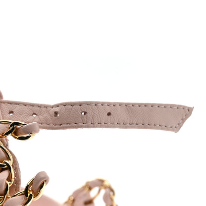 Chanel Lambskin Chain CC Logo Thong Sandals 39 Light Pink 11 of 13