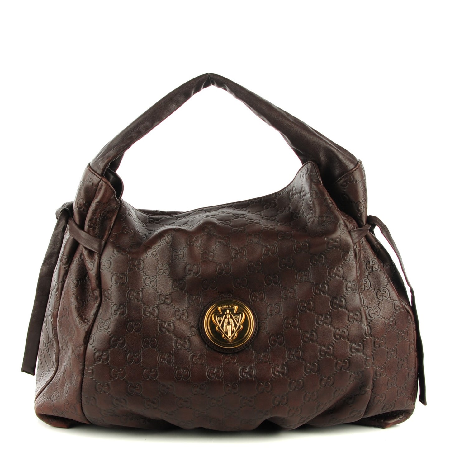 Guccissima Medium Hysteria Tote Chocolate