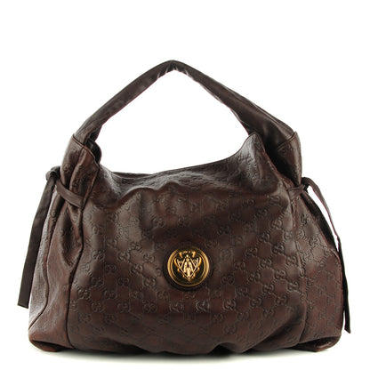 Gucci Guccissima Medium Hysteria Tote Chocolate 1 of 7