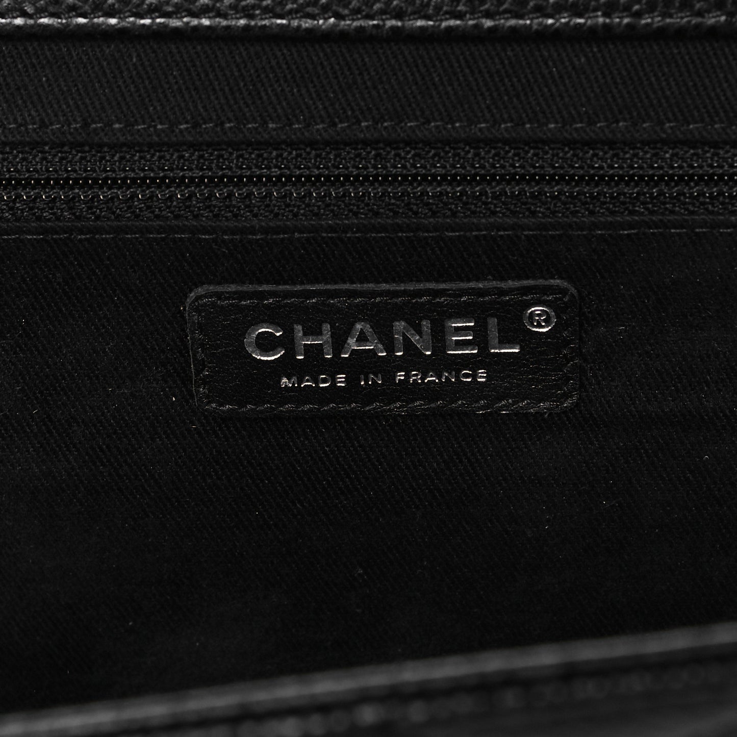 Caviar Quilted CC Large Clutch Black