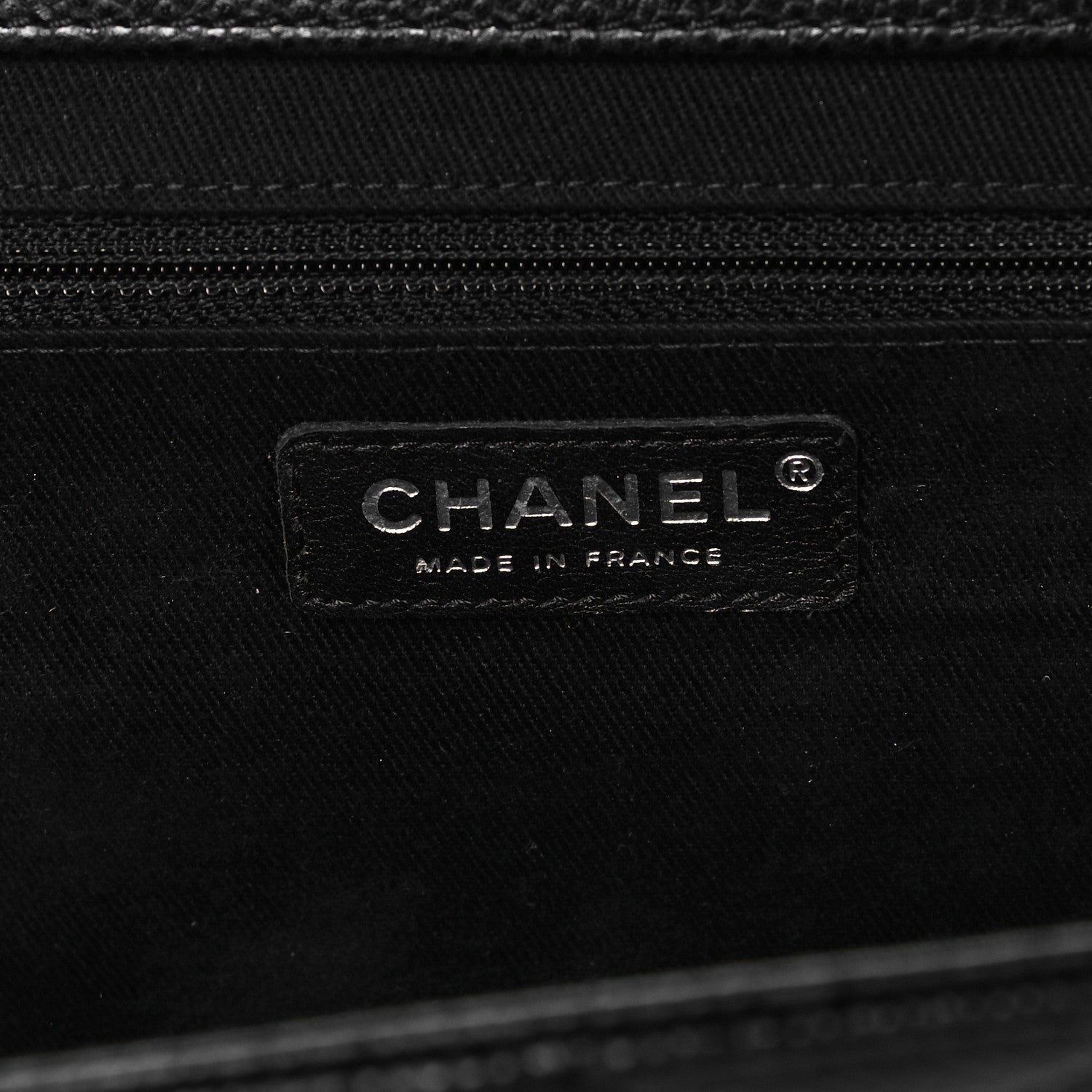 Chanel Caviar Quilted CC Large Clutch Black 6 of 9