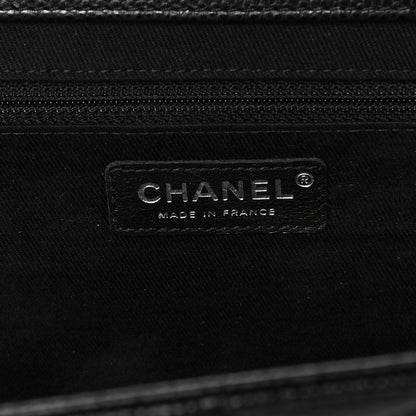 Chanel Caviar Quilted CC Large Clutch Black 6 of 9