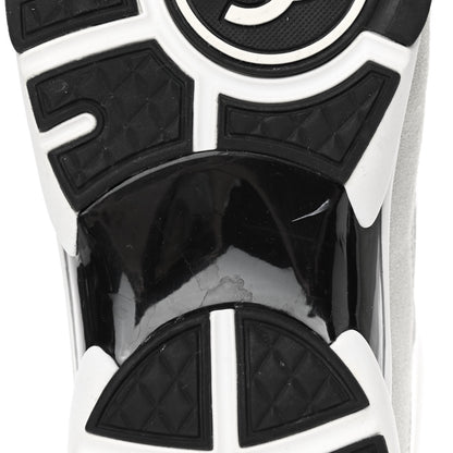 Chanel Calfskin Fabric Sneakers 40 White Silver Fluo Pink 8 of 14