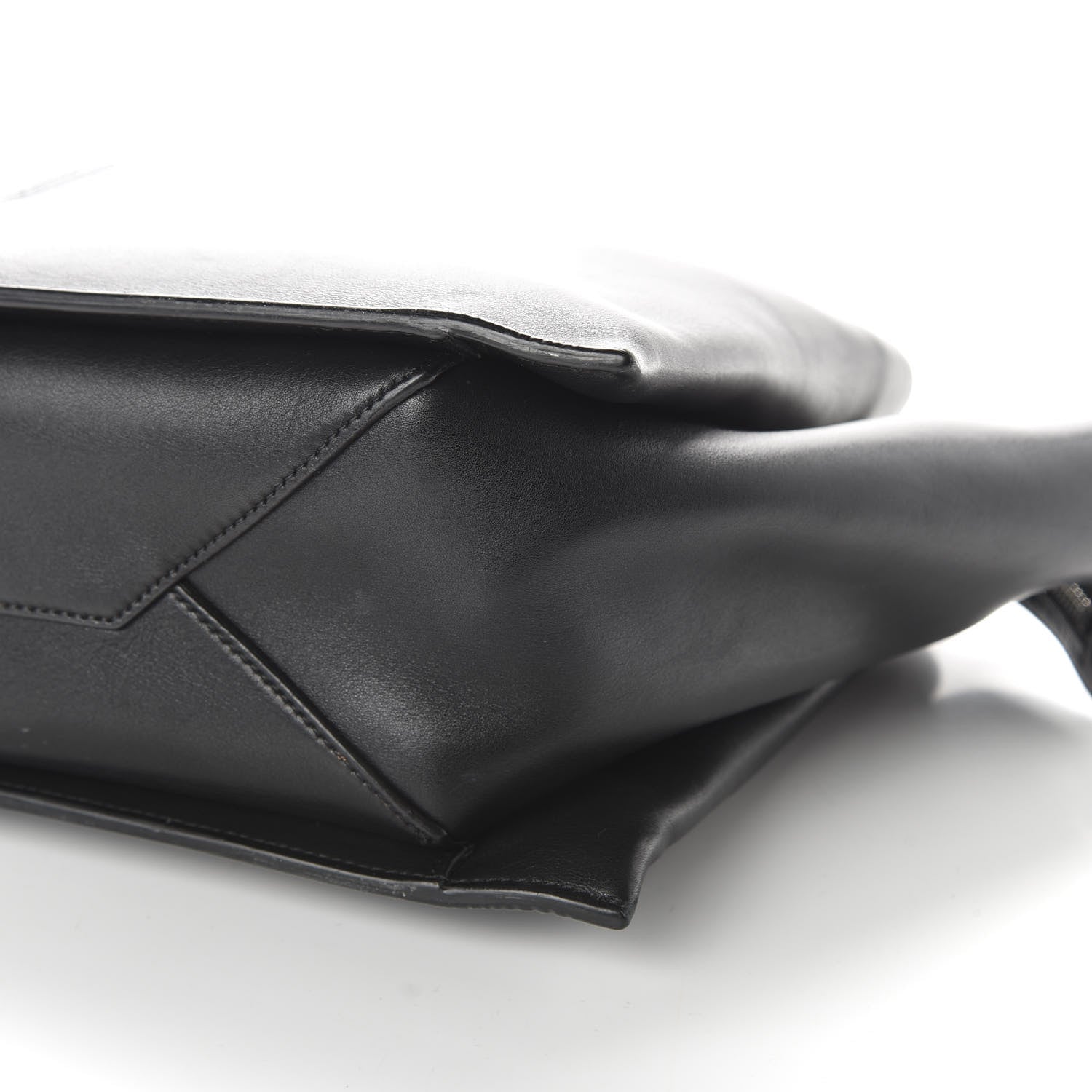 Celine Supple Natural Calfskin Medium Tri-Fold Bag Black 11 of 12