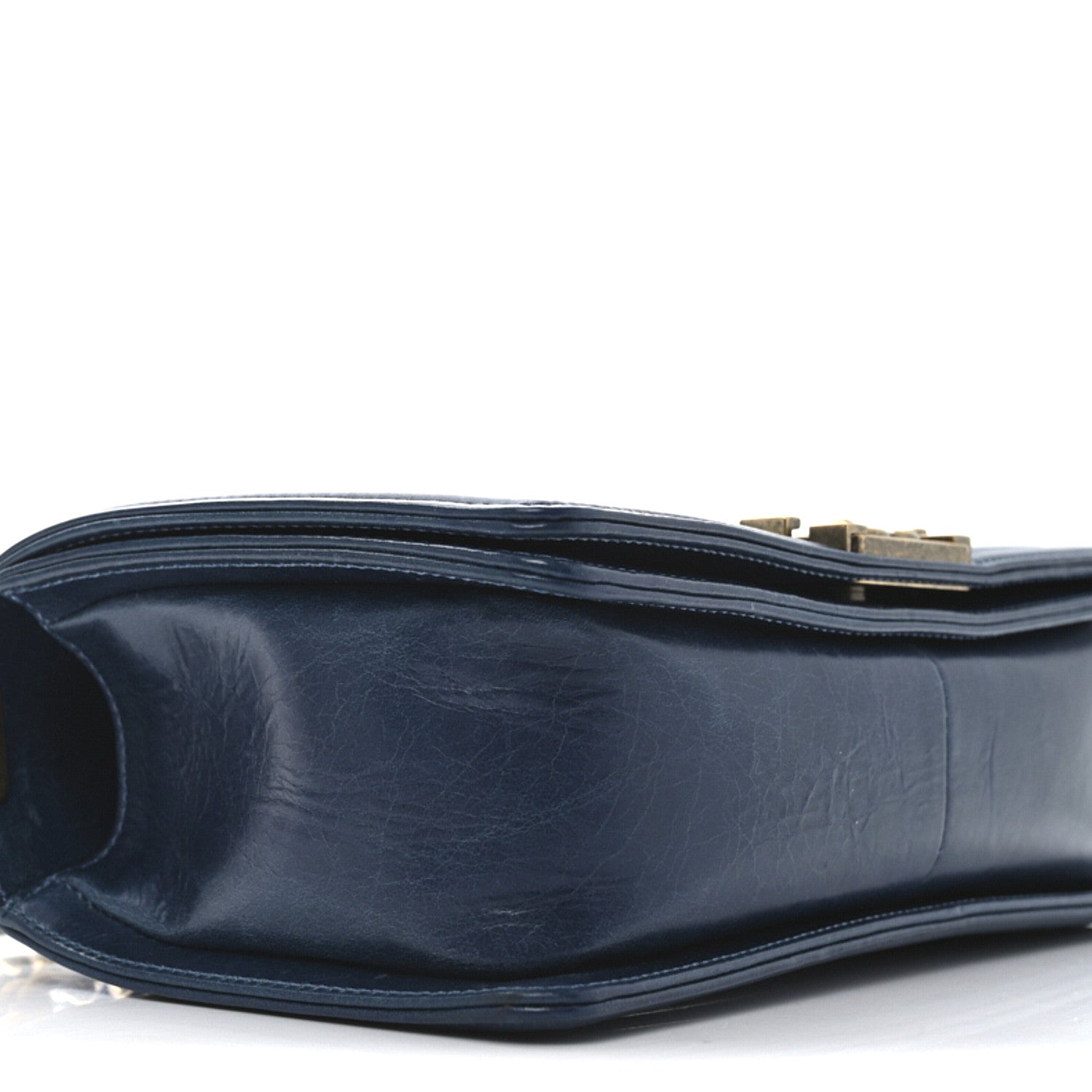 Chanel Glazed Calfskin Quilted Medium Boy Flap Blue 9 of 10