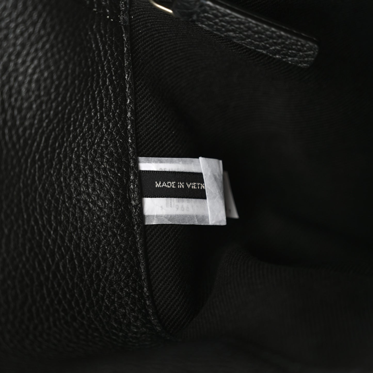 Grained Calfskin  Glam Studs The Sack Bag Black