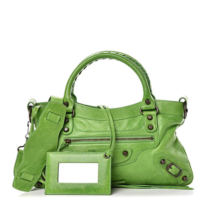 Balenciaga Agneau Classic Hardware First Apple Green 1 of 12