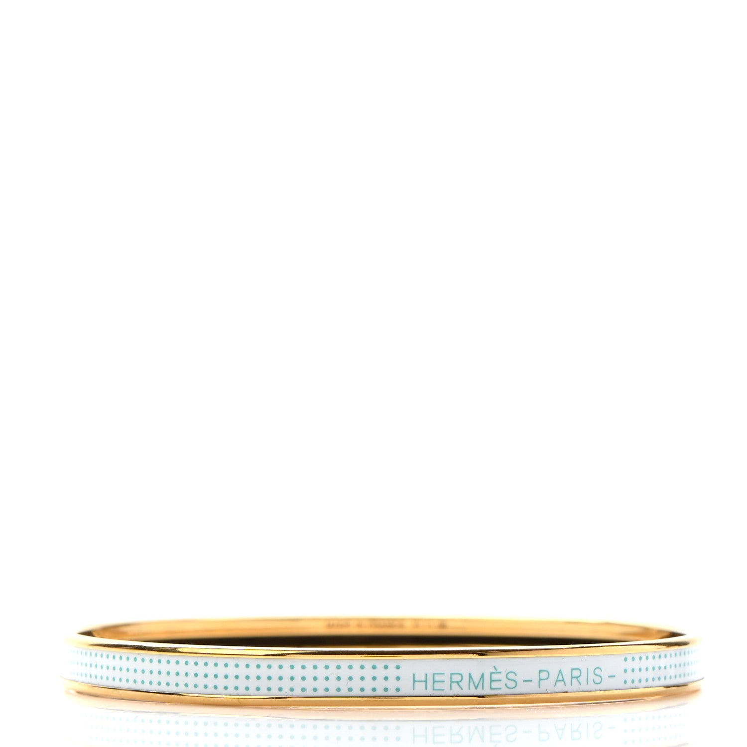 Hermes Enamel Printed Extra Narrow Dot Pop Bracelet 65 Miami 3 of 5