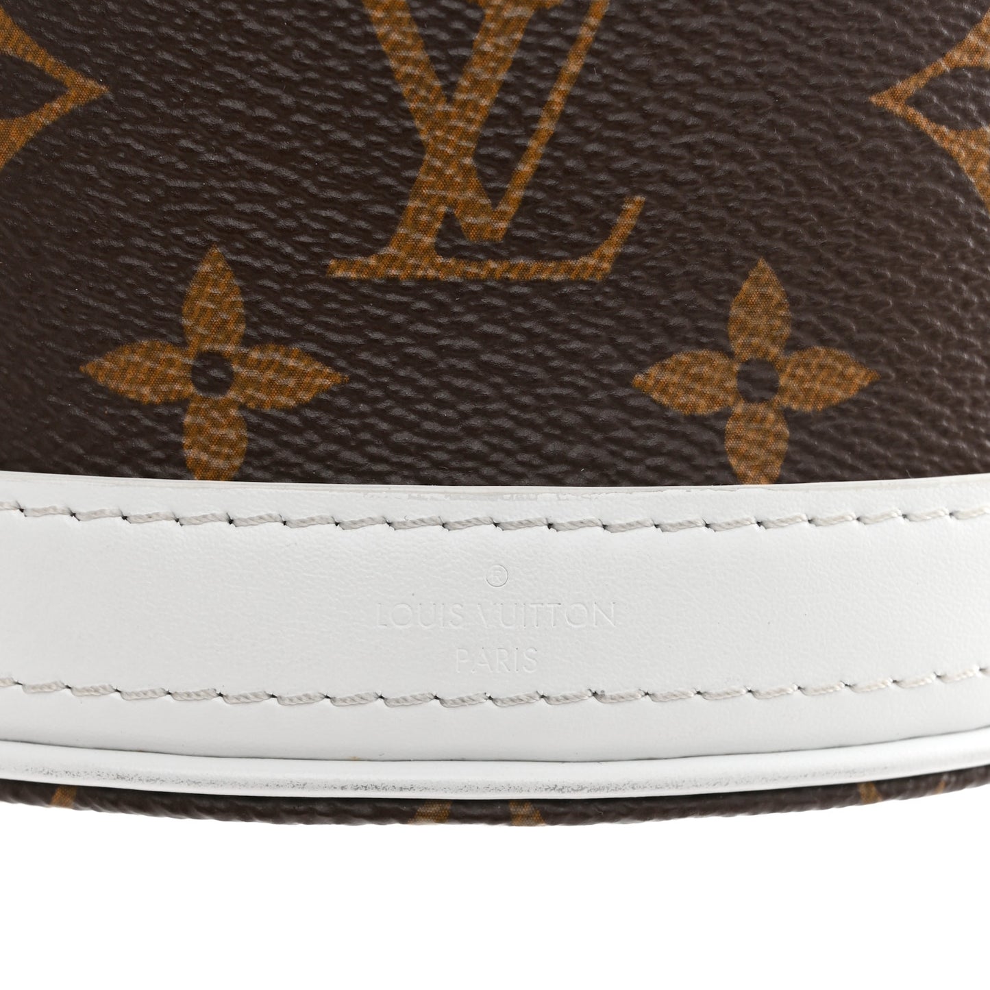 Monogram LV Match Nano Bucket Bag White