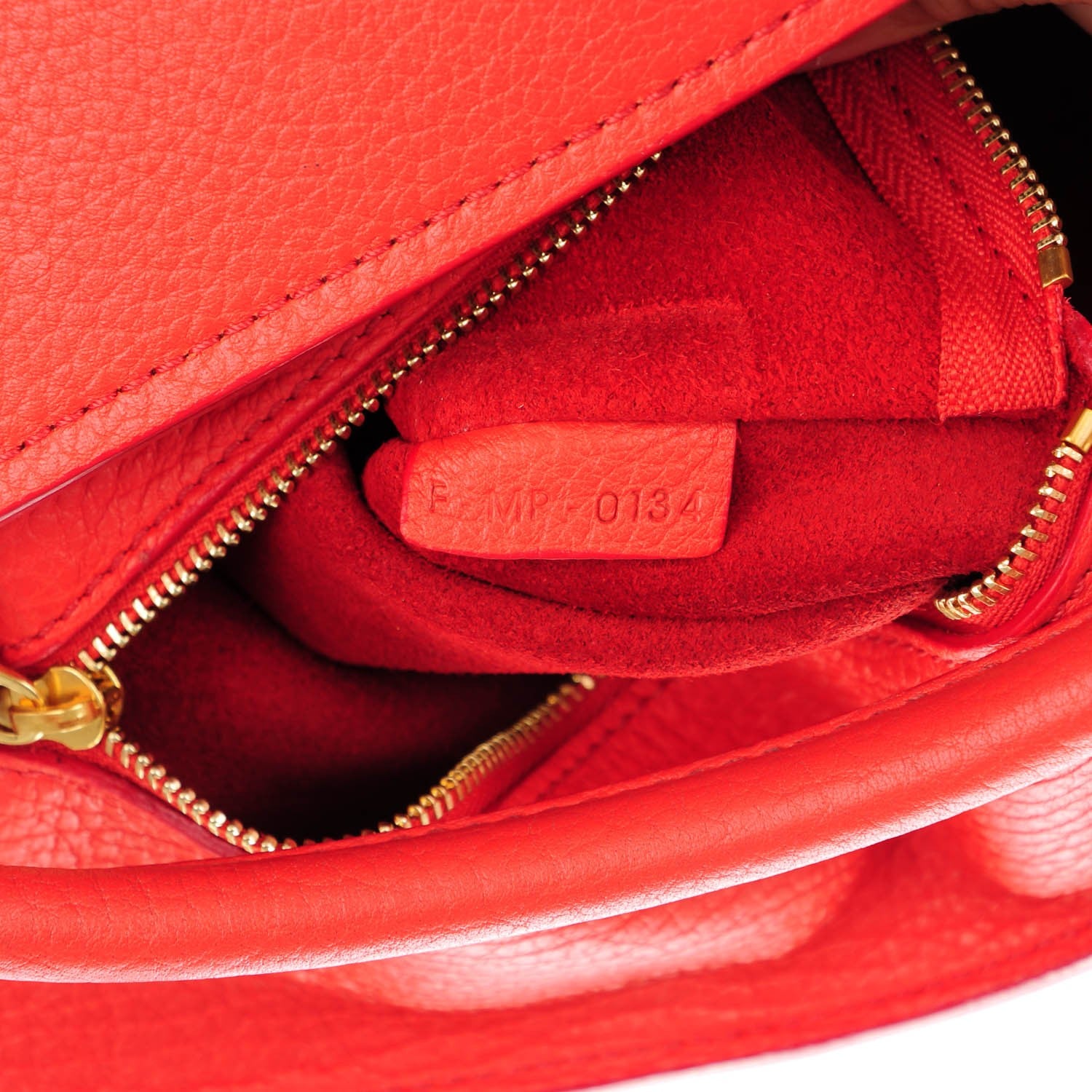 Celine Crisped Calfskin Small Tie Knot Tote Vermillion 9 of 11