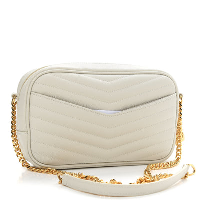 Saint Laurent Grain De Poudre Matelasse Monogram Mini Lou Camera Bag Crema Soft 3 of 9