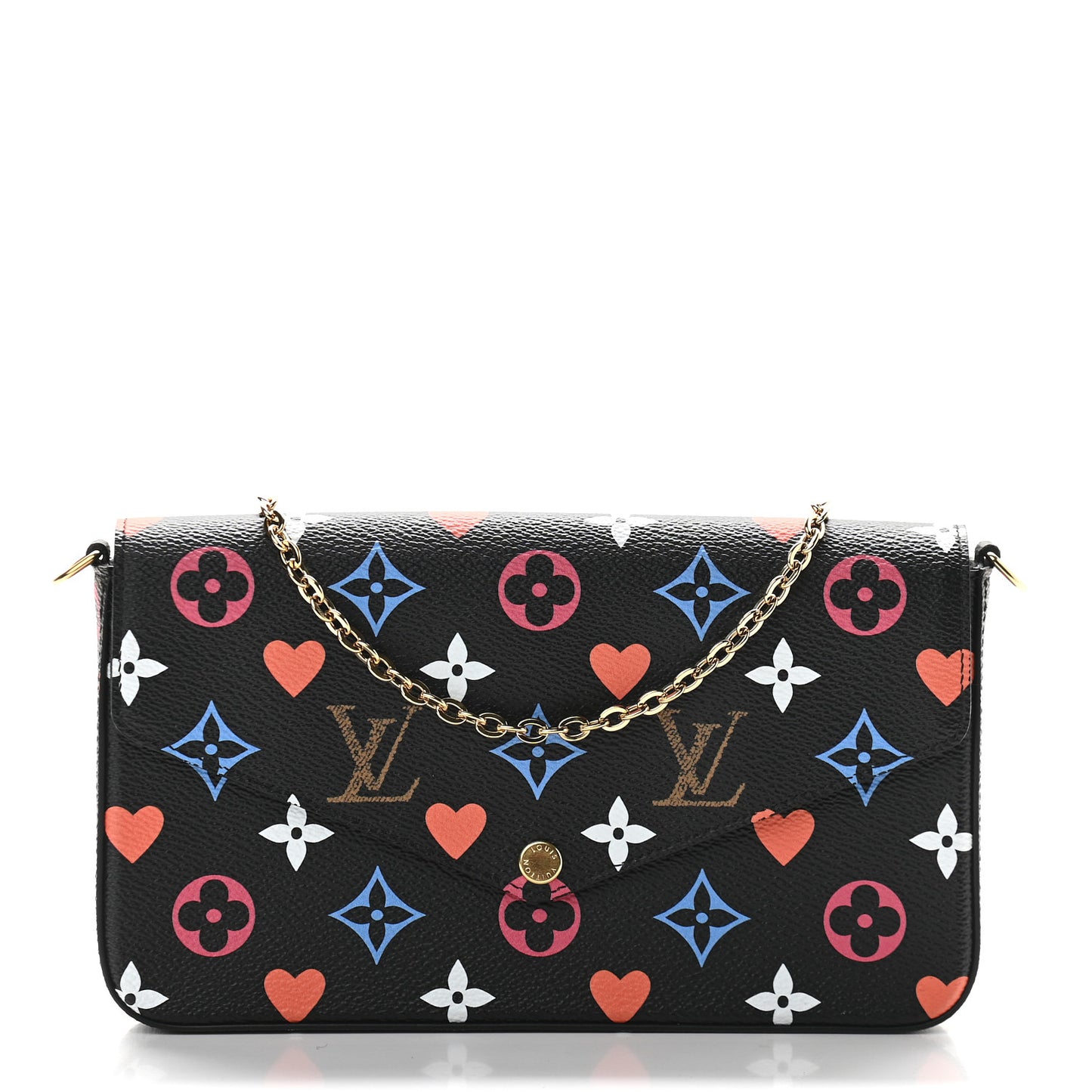 Game On Felicie Chain Wallet Black