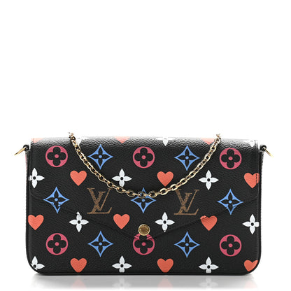 Louis Vuitton Game On Felicie Chain Wallet Black 3 of 9