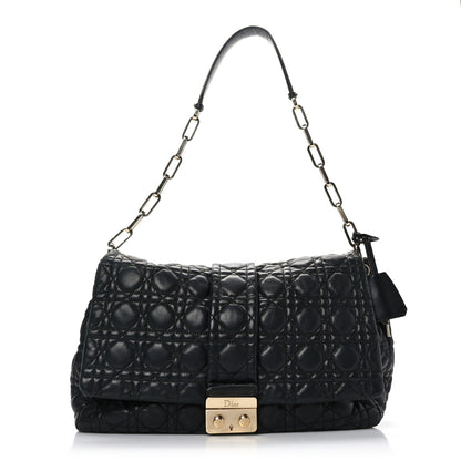 Christian Dior Lambskin Cannage Large New Lock Flap Black 1 of 8